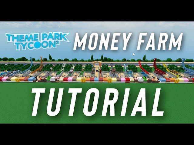 How to Make A Money Farm  | 500k Per Hour | Theme Park Tycoon 2