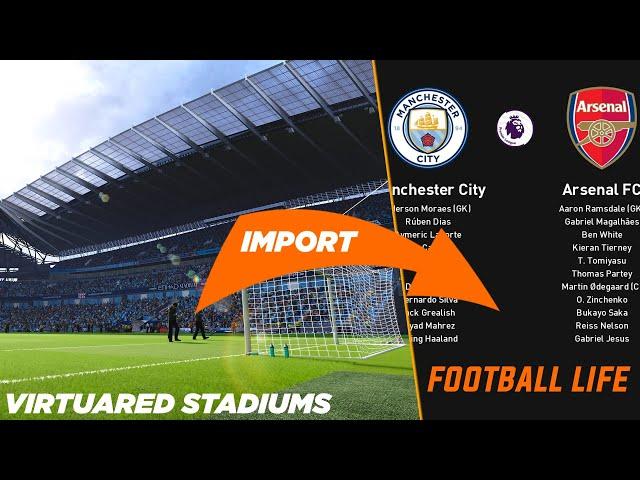 Football Life 2023 | How to Import over 1,000 VirtuaRed Stadiums! Tutorial / Guide