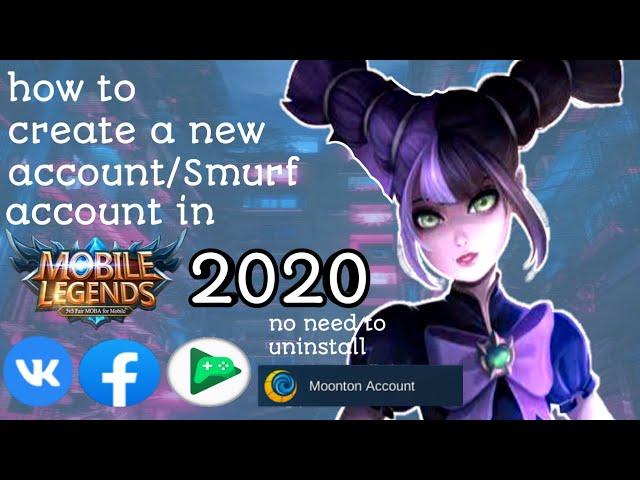 How to create smurf account in Mobile Legends 2021