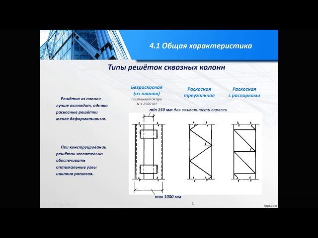 Центрально сжатые стальные колонны