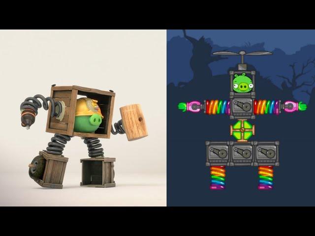 Bad piggies - piggy tales porkatron making