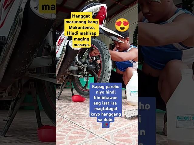 Clean Motor #motorbike #hugotline #lovestory #palagi #viralmusic #buhaymagasawa #shorts