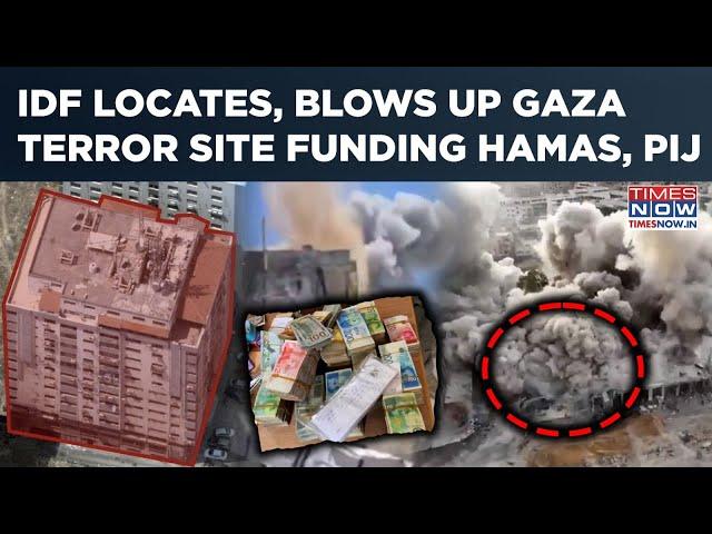 IDF Locates, Bombs Terror Site Funding Hamas, PIJ| Gaza Currency Exchange Office Hit, Huge Explosion