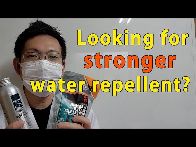 Looking for stronger water repellent? Comparison of Revivex, STROM and "DANSUI" repellant coatings.