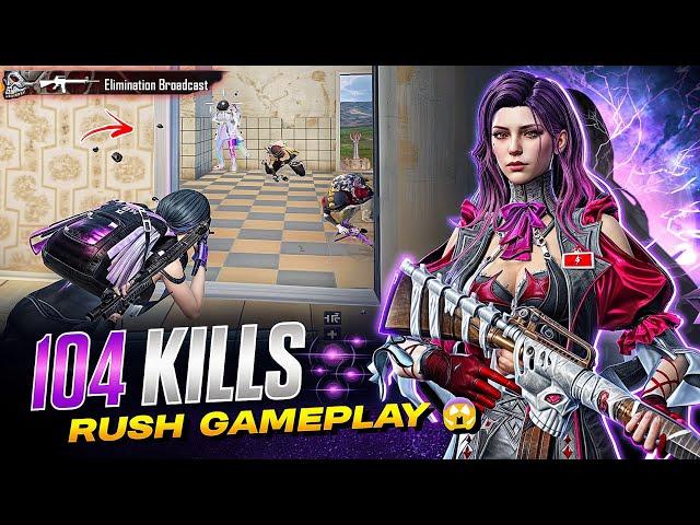 104 Kills!  Fastest Gameplay With Thorn Princess Skin  Pubg Mobile