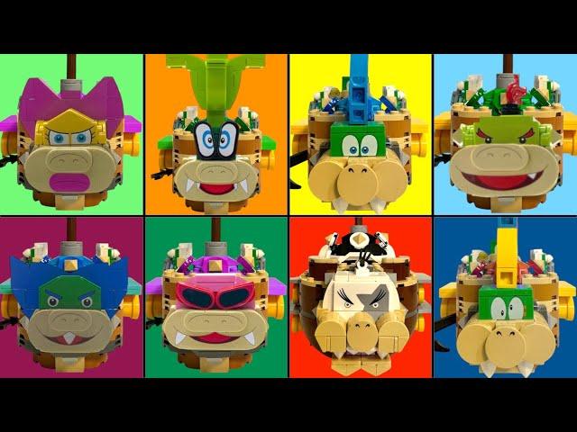 New Super Luigi U All the Koopalings Castles - LEGO Luigi vs GAMEPLAY