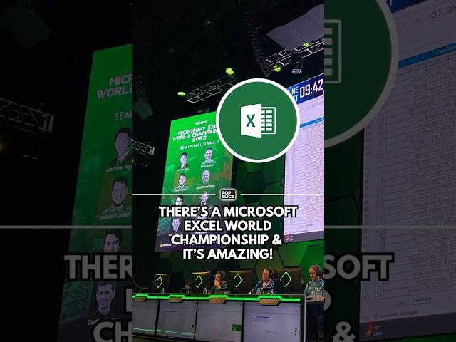 Microsoft Excel. World Championship. $15,000 Prize. ‍️ #shorts