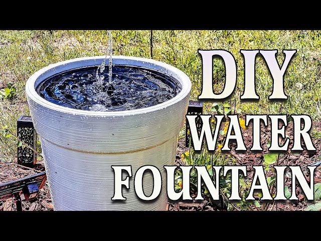 EASY DIY SOLAR WATER FOUNTAIN ON A BUDGET