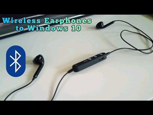 How to connect wireless bluetooth headphones earphones Windows 10 Desktop computer