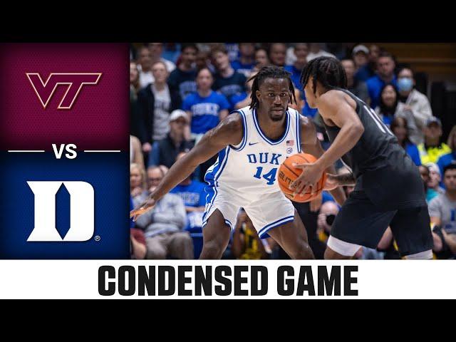 Virginia Tech vs. Duke Condensed Game | 2024-25 ACC Men's Basketball