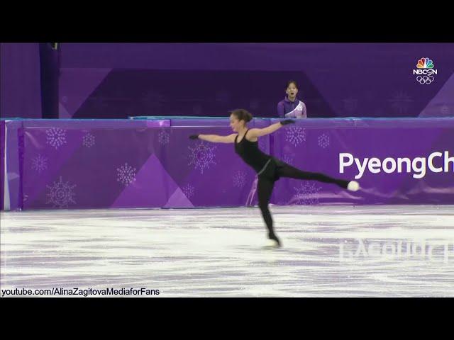 Alina Zagitova Olymp 2018 practice 3Lz3Lo3Lo3Lo3lo a