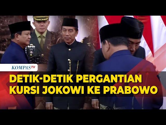 Momen Pergantian Kursi Presiden RI dari Jokowi ke Prabowo Subianto Saat Pelantikan di MPR