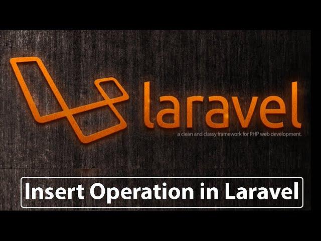 How to Insert Data in Laravel - Insert, View, Update, Delete Operation-CRUD Part 1- Laravel Tutorial