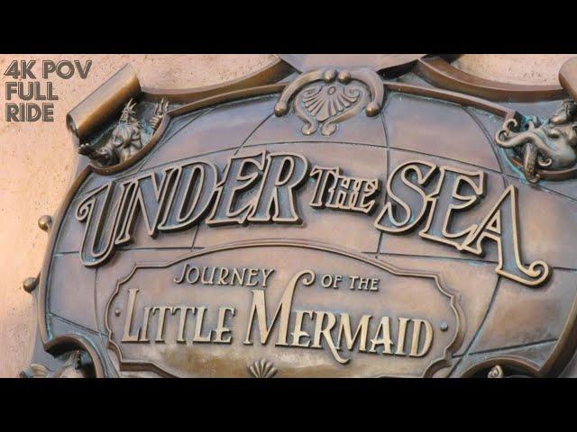 Under the Sea ~ Journey of The Little Mermaid Full Ride POV 4K