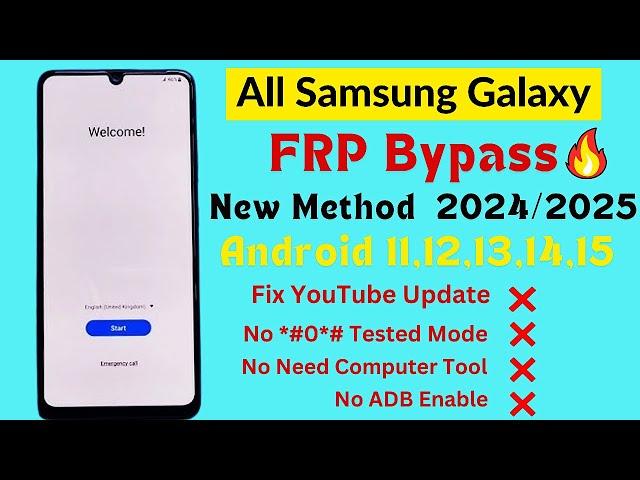 Samsung Galaxy Frp Bypass 2024 Android 12-13-14 Latest Security 2025️Frp Lock Removal | Frp Unlock