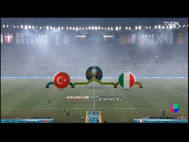 Univision Euro 2020 Inaugural Game Montage - Turkey vs Italy - June 11 2021