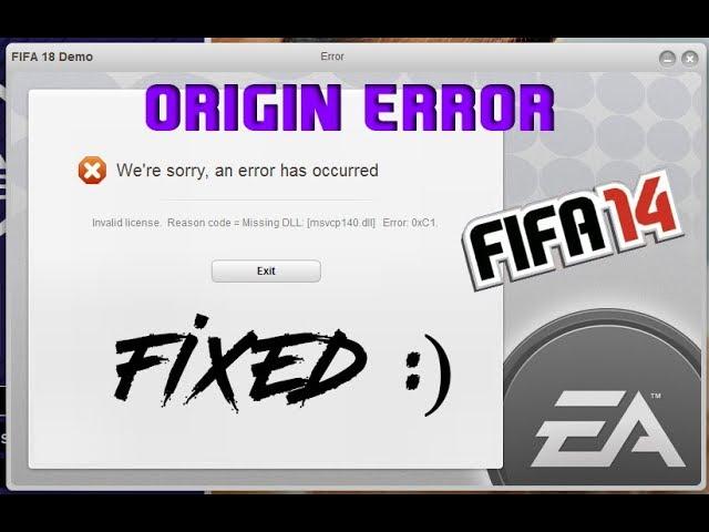 FIFA 14 - ORIGIN ERROR ACTIVATION FIX    SIMPLE & EASIEST METHOD!