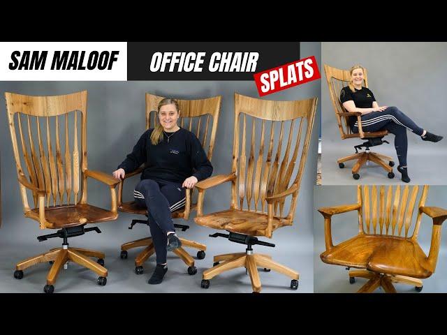 I made SAM MALOOF inspired OFFICE CHAIRS - Back Splats!