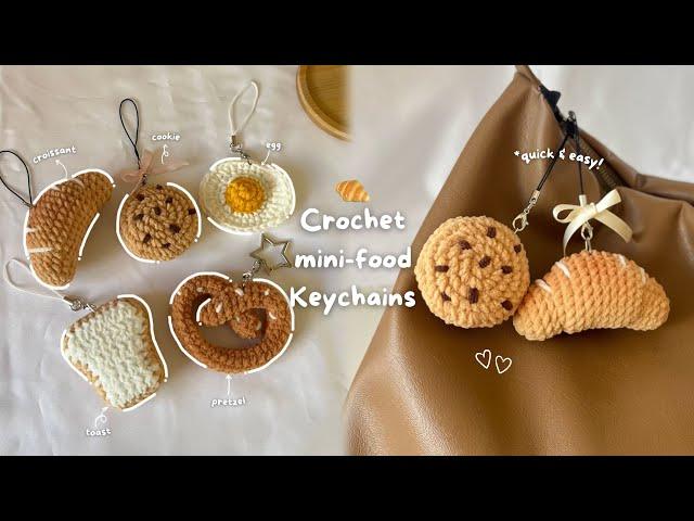 How to Crochet Mini Foods | *Crochet Keychains Episode 2