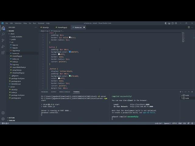 KHUB PROJECT USING VISUAL STUDIO CODE