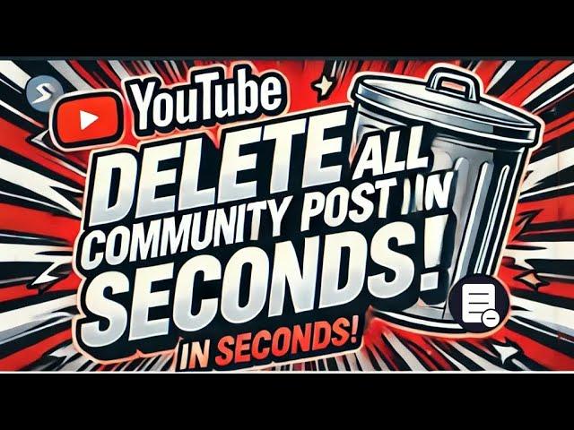 How to Use YouTube Bulk Community Post Deleter Chrome Extension