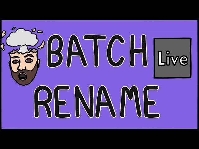 Batch rename clips in Ableton Live 11 