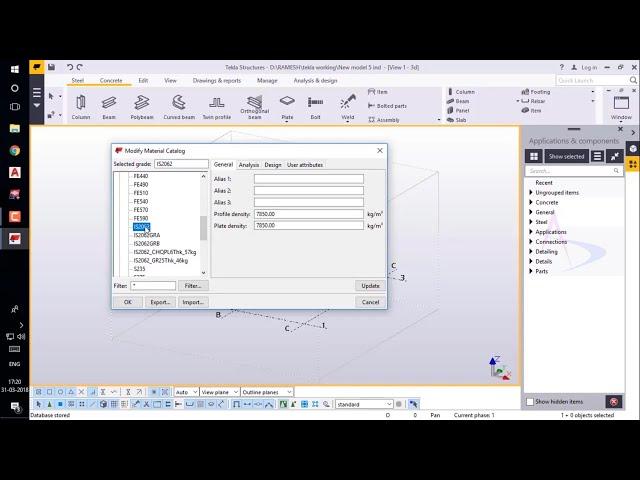 Tekla Structures_Tips & Tricks-05_How to Import & Export Material Grade