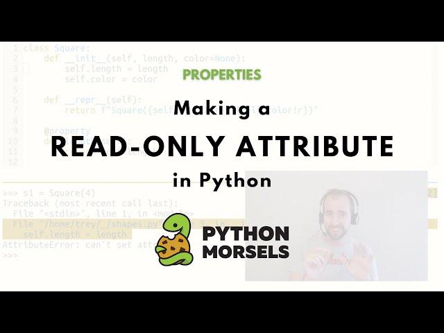 Making a read only attribute in Python