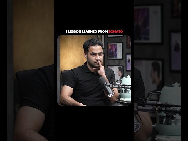 One Lesson Learned from Zomato | Gaurav Gupta - Raj Shamani #shorts