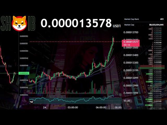 $SHIB Live Stream 24/7 | SHIBA INU COIN | SHIB USDT | RSI Divergence Trading Signals and Chat