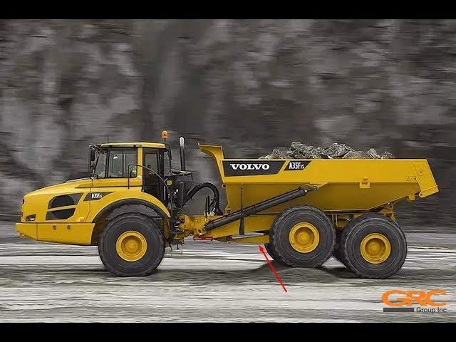 Ремонт А образной рамы сочлененного самосвала VOLVO A35F