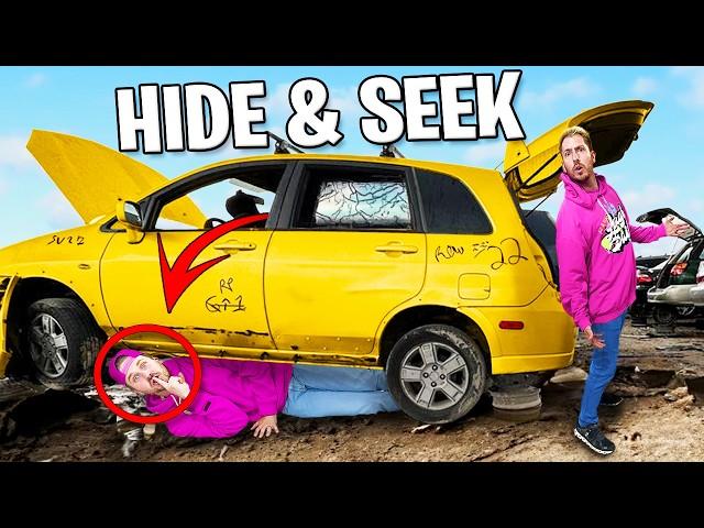 Playing Hide and Seek In HUGE Junkyard!