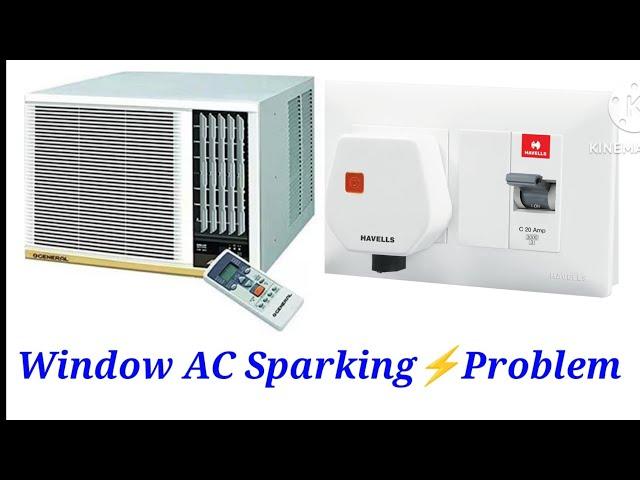 window AC sparking problem | Ac switch sparking problem | 15 Amps socket changing | 15 Amps plug