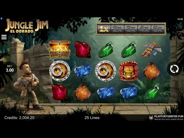 Jungle Jim - El Dorado Slot Mobile Game Play and Features (Microgaming)