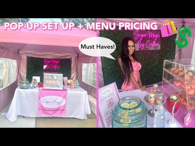 Pop-Up Event Set Up For Your Small Treat Business + Pricing | TIPS FOR OUTDOOR OR INDOOR POP-UP SHOP