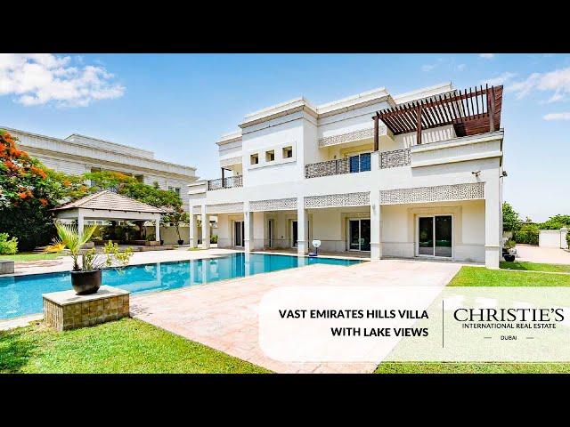 Vast Emirates Hills Villa with Lake Views