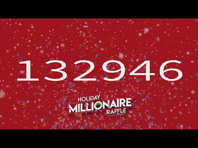 Kansas Lottery Holiday Millionaire raffle number drawn