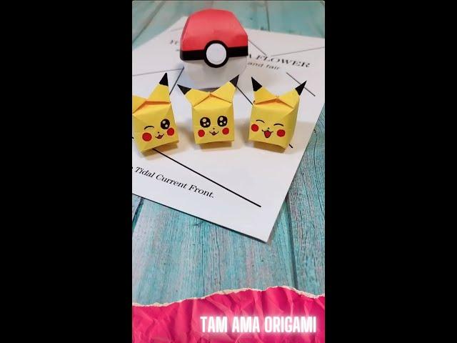 Origami Pikachu Pokemon: Paper Pikachu How to