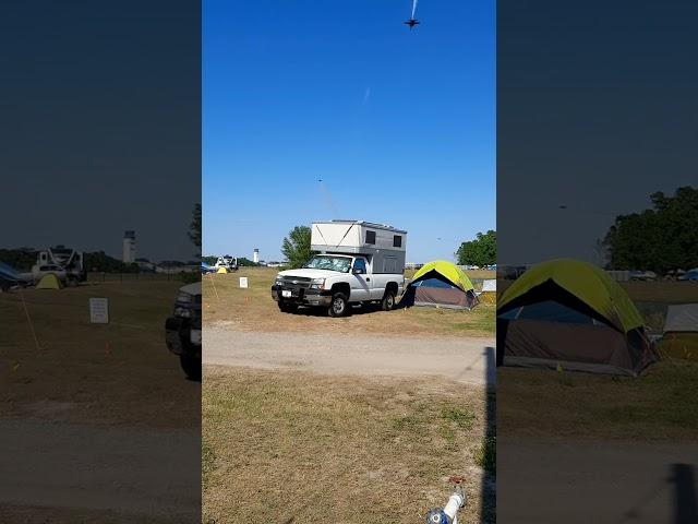 Blue Angels Converge Over my Camper