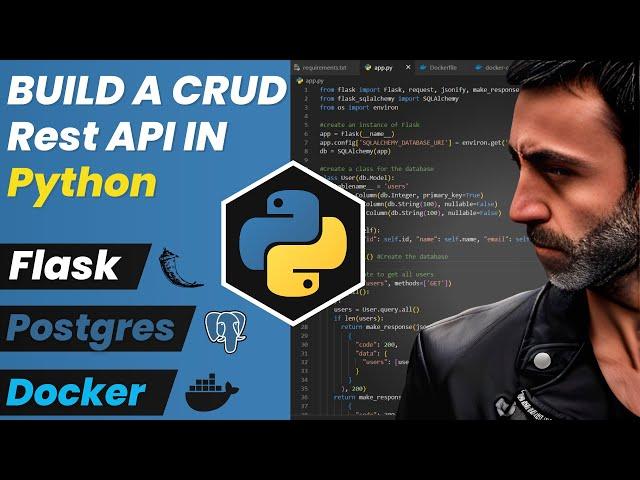 Build a CRUD Rest API in Python using Flask, Postgres, Docker and Docker compose #python #docker