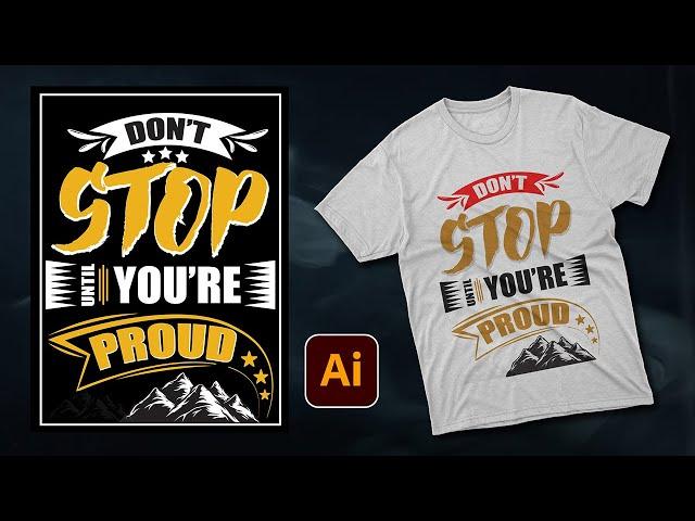 T-Shirt Design & Tutorial - Adobe Illustrator | BID IT Lab | #illustrator #tutorial #tshirtdesign