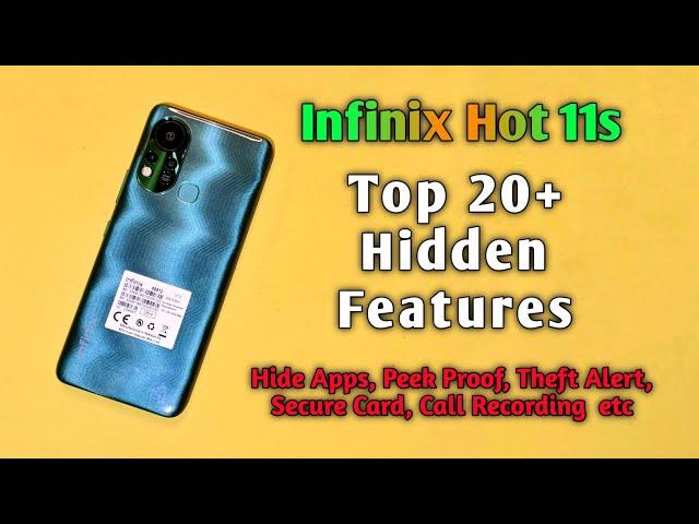 Infinix Hot 11s Tips and Tricks  || How To Hide Apps in Infinix Hot 11s 