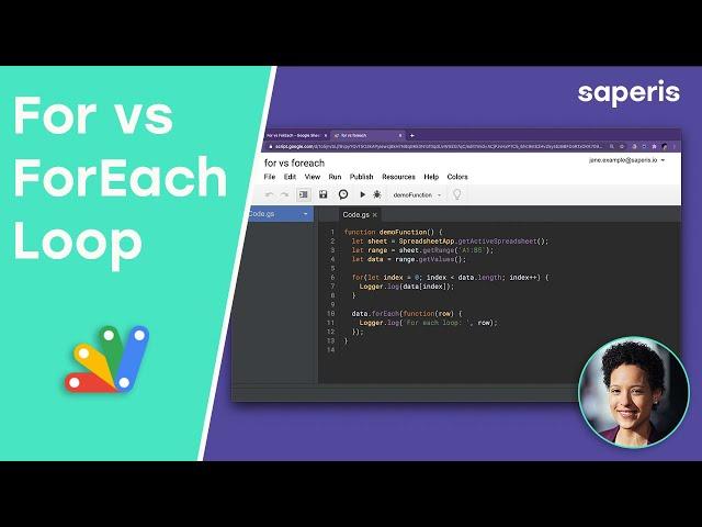 Google Apps Script For Loop vs For Each Loop