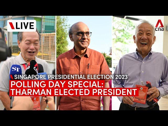 [LIVE] Singapore Presidential Election 2023: Tharman elected President | Polling Day results special