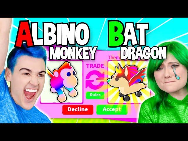 ABC Alphabet TRADING CHALLENGE *EXTREME Couples EDITION* !! Adopt Me RICHEST Trade Proofs (Roblox)