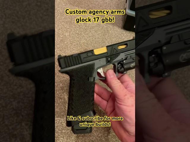 Custom agency arms glock 17 gbb #airsoft #glock #gbb #agencyarms #p80 #strikeindustries