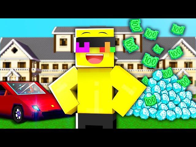 Becoming A MILLIONAIRE In Minecraft!