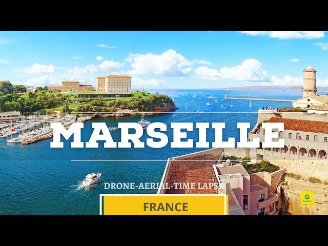 Marseille, France | Amazing Drone, Aerial View and Time Lapse Video 4K |