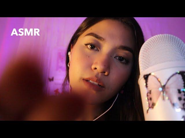 ASMR - something on your face | camera touching, plucking, blowing, brushing