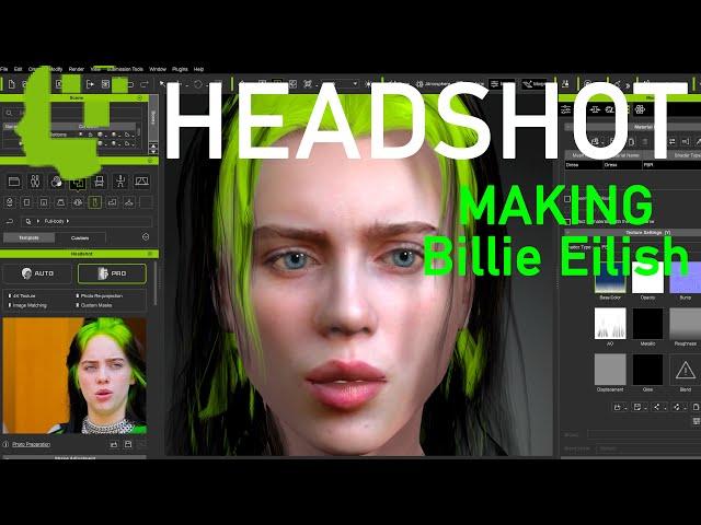 I MADE BILLIE EILISH in HEADSHOT (Character Creator 3)